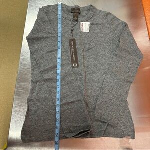 NWT Women’s Fenn Wright Manson Gray 100% Cashmere Sweater Size Small
